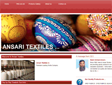 Tablet Screenshot of ansaritextiles.com